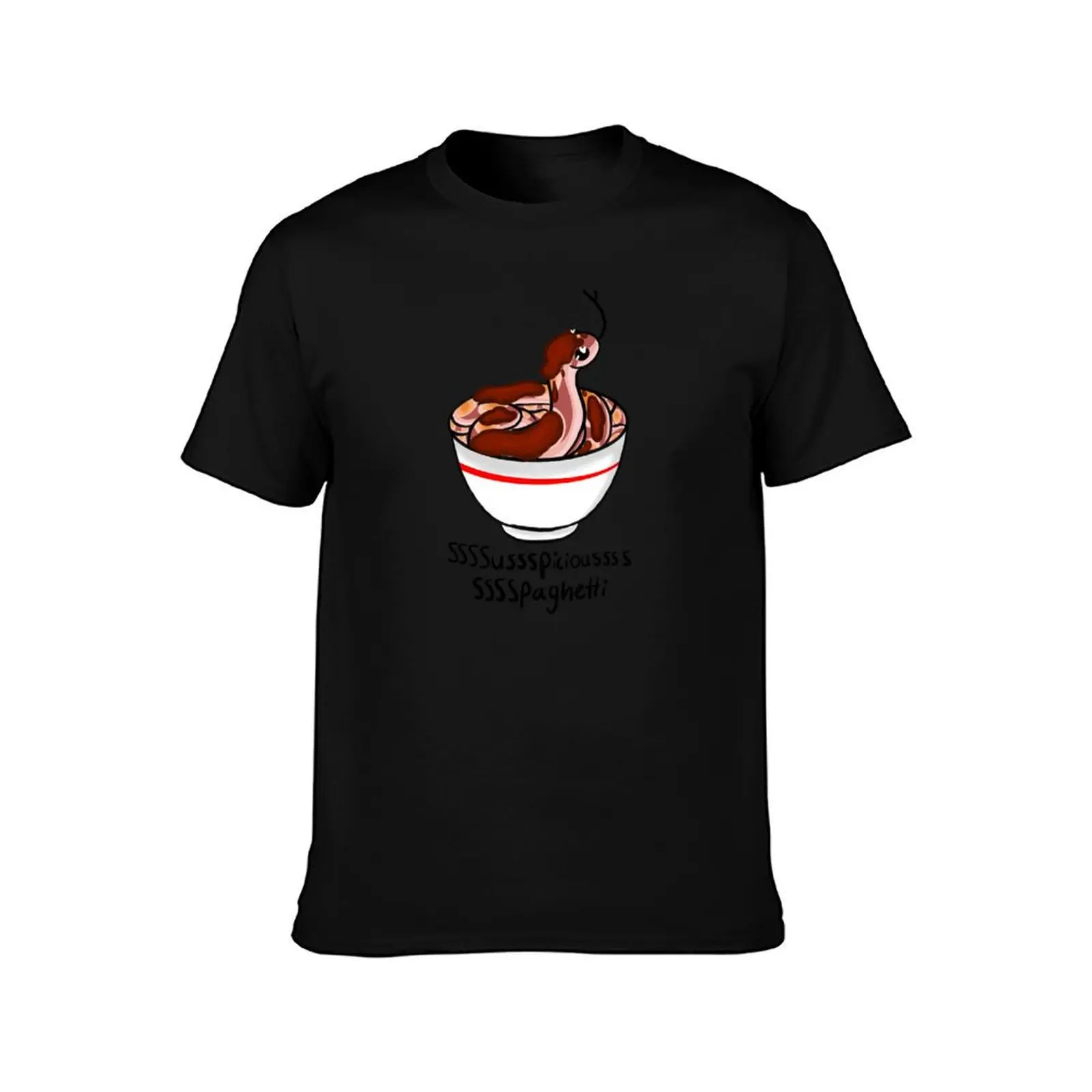 Suspicious Spaghetti Albino Corn Snake T-Shirt g man t shirts for men T-Shirt