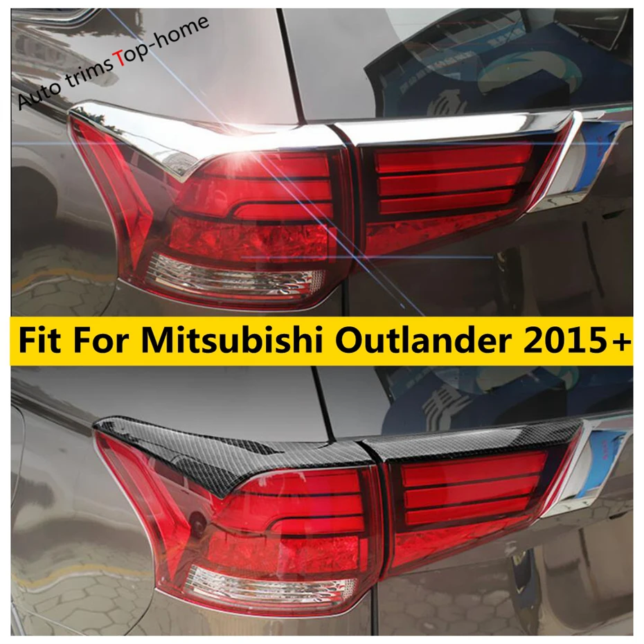 

Chrome Rear Light Tail Lamp Eyelid Eyebrow Stripes Cover Trim Auto Accessories Fit For Mitsubishi Outlander 2015 - 2022