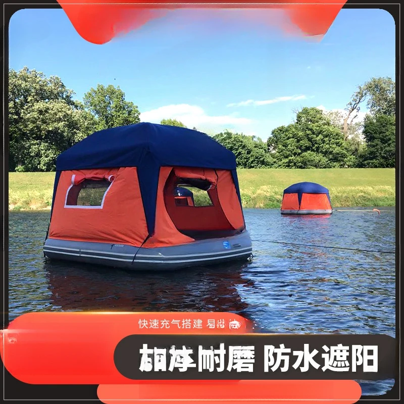 Inflatable Water Tent Magic Carpet Platform BoatYacht Floating Fishing PlatformSea TourismCamping Boat