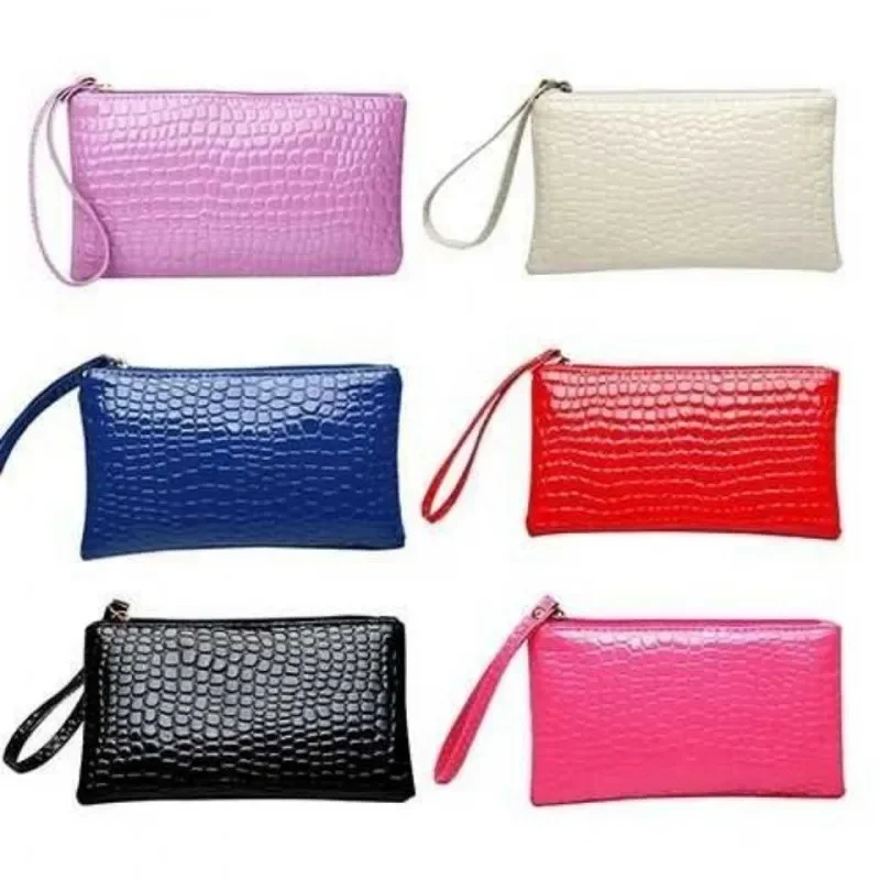 

New Women's Bag Crocodile Pattern Handheld Bags Women's Mobile Phone Bags Zero Wallet Practical Fashion Clutches