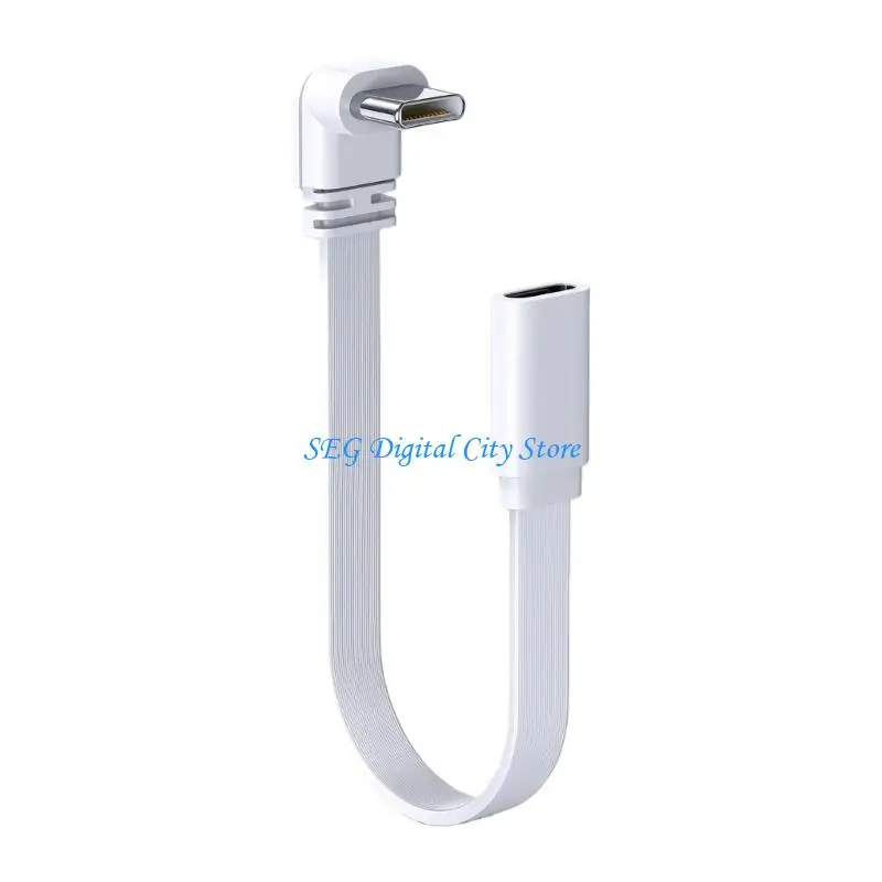 U75B Silicone 10/20/50cm 90 Degree Elbow Short Type C to USB C Cable Fast Charging Cable For Mobile Phone Laptop Tablet
