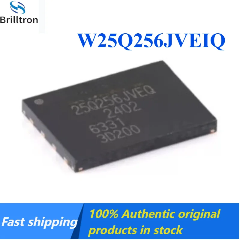 10-30PCS W25Q256JVEIQ WSON8 Memory Chip, 32MB/s 256Mbit Storage Brand New Original in Stock , Fast Shipping.