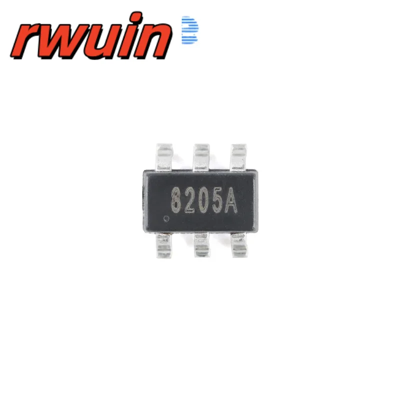 100pcs/10pcs 8205A 8205 SOT-23-6 20V/5A Dual N-channel MOS Chip New Original SMD IC