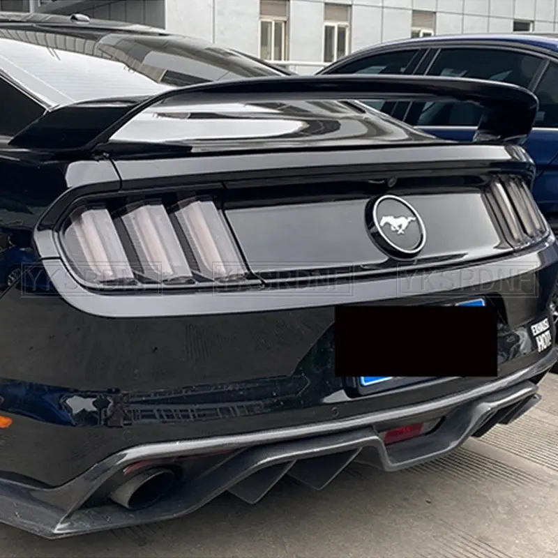 For Ford Mustang 2015-2020 high quality ABS Plastic Unpainted Color Rear Spoiler Wing Trunk Lid Cover Car Styling