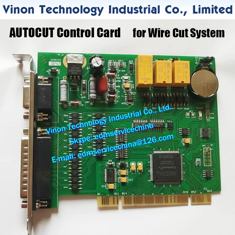 بطاقة التحكم AutoCut V6.6 25PIN + 9PIN لنظام قطع الأسلاك المتوسطة إلى عالية السرعة آلة قطع الأسلاك بطاقة التحكم Wirecut التلقائي