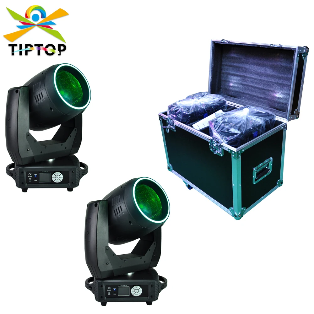 

150W Beam Led Moving Head DJ Disco Stage Light DMX512 17CH 48pcs 0.2 RGB 3IN1 Led Strip Rainbow Effect Light 2IN1 Road Case