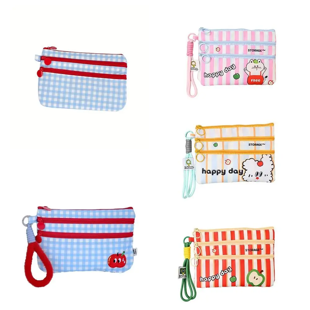 Porta passaporto con slot per schede multiple Portafoglio porta passaporto portatile a 3 strati scozzese blu Clip per passaporto da viaggio per gatti orso