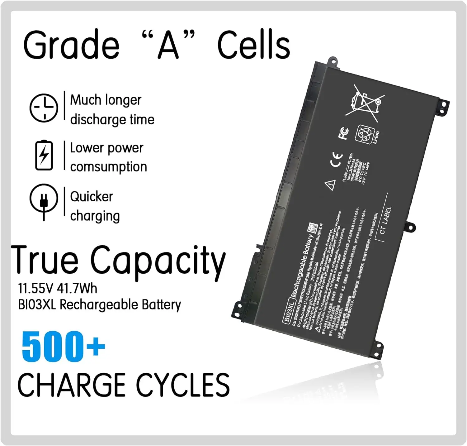 BI03XL ON03XL 844203-850 844203-855 BIO3X Battery for HP Pavilion X360 13-U M3-U m3-u001dx m3-u103dx 13-u003la 14-AX 14-ax010wm