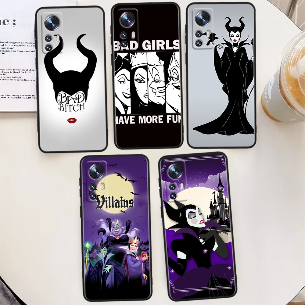 Disney Villain Witch Bad For Xiaomi Mi 13 Ultra 12T 12S 12X 11i 11X 11T Play HyperCharge Lite Pro Black Phone Case Phone Case