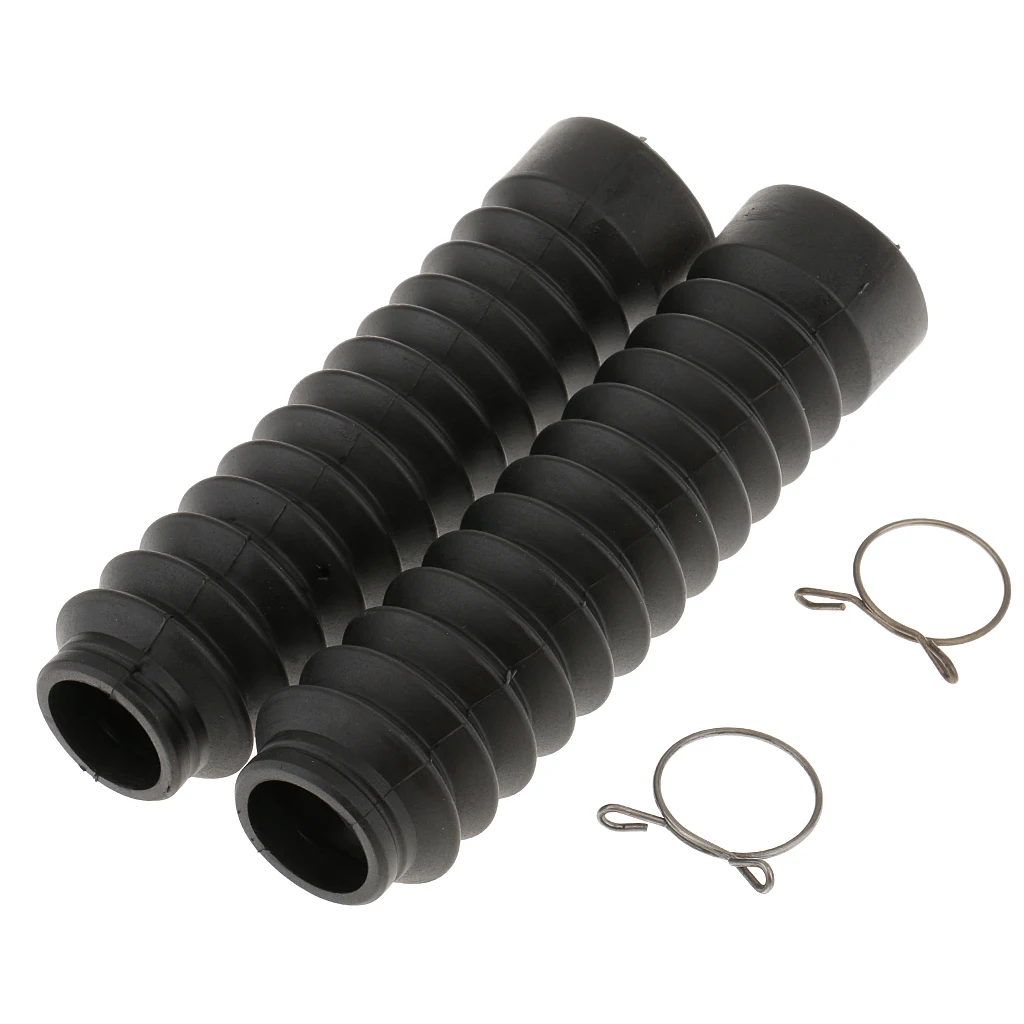 Universal Motorcycle Dust Cover Rubber Front Fork Boots Three Pleats Gaiters Protector for Motorbike Accessories