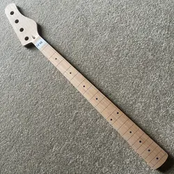 FN702  4 String Jazz Bass Semi Finishing Bass Neck Natural Maple No Frets No Paints with Damages DIY Replace Guitar Parts