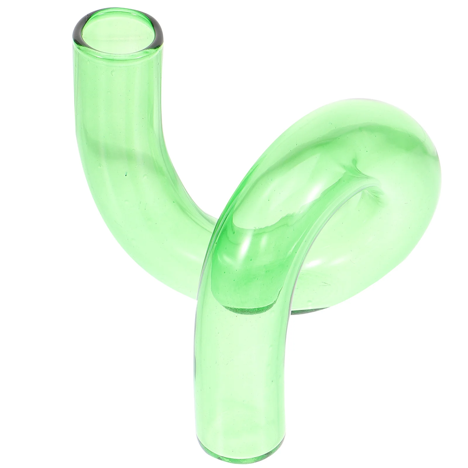 

Twisted Shaped Glass Vase Premium Material for Floral Arrangements Home Decoration Glass Vase Funky Vases