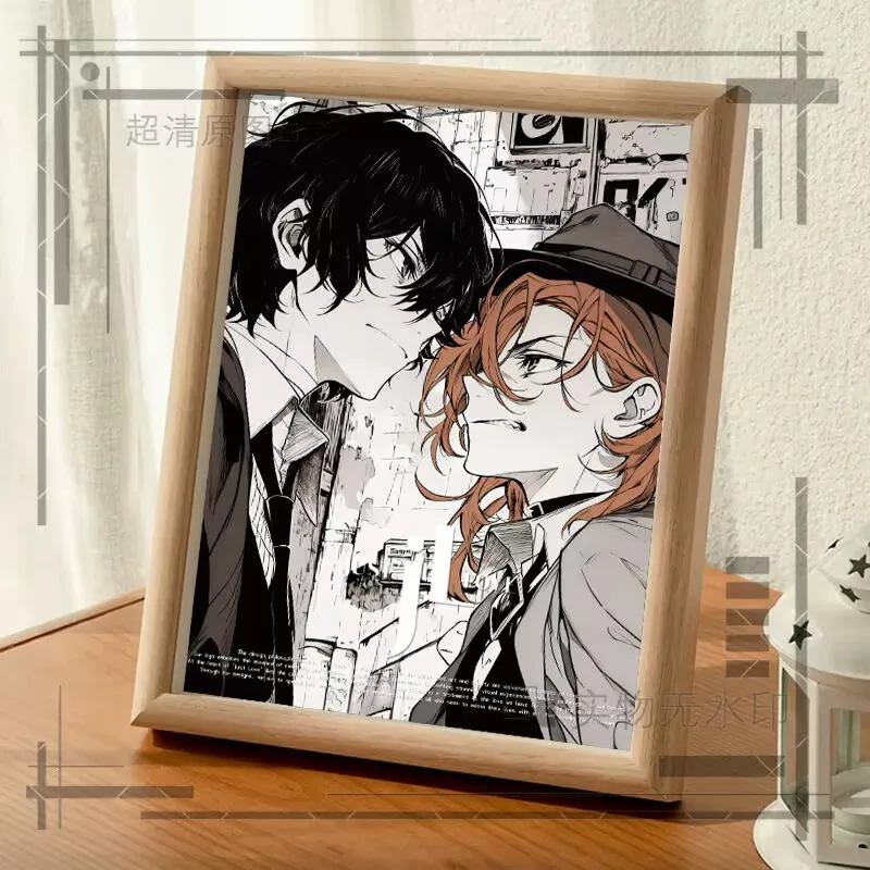 『文豪ストレイドッグス』太宰治、人間界の不適合2Dキャラクター、中空フォトフレーム、装飾アイテム、誕生日飾り