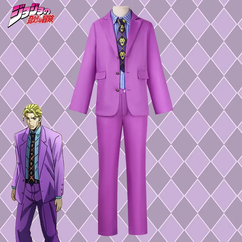 Aliexpress JoJo's Bizarre Adventure Yoshikage Kira Cosplay Costume Diamond Is Unbreakable Villain Suit for Halloween And Carnival - Aliexpress Deal