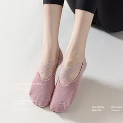 Calcetines antideslizantes de yoga profesional mujer transpirables