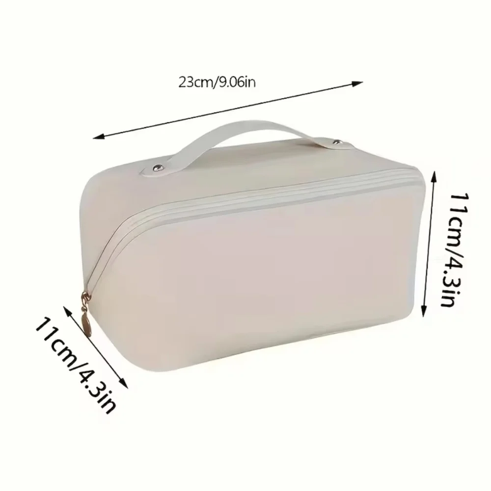 Personalized Custom Women' Makeup Bag - Elegant Bow Print Cosmetic, Suitable for Bridesmaid Gift, Bridal Shower Present