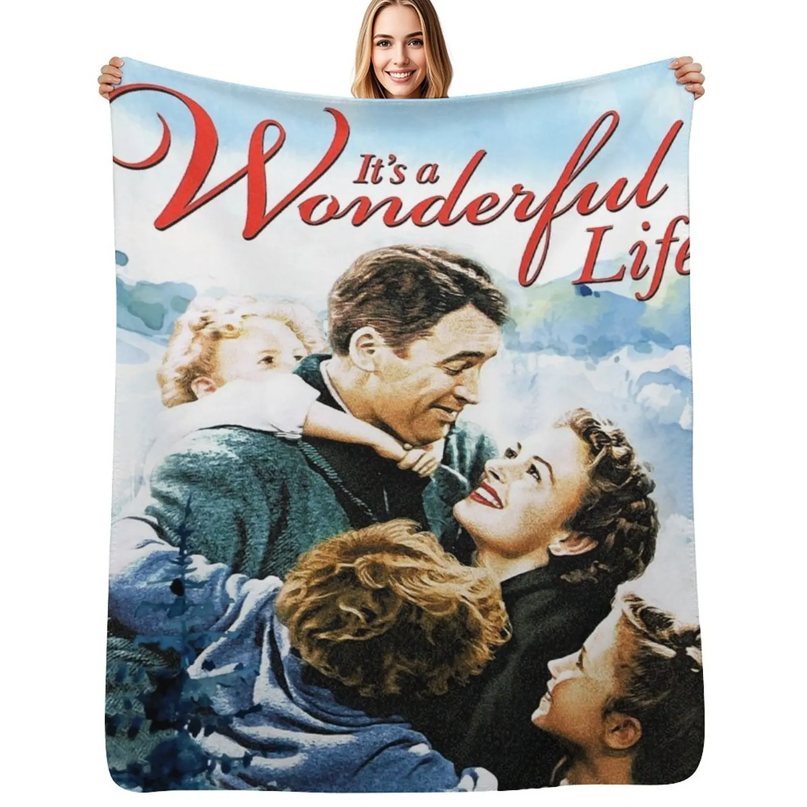

It's a Wonderful Life scene Throw Blanket Year Round Soft Comfortable Blanket for Home