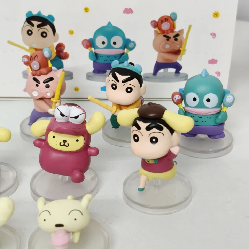 

Bandai Xiaoxin совместная с Cinnamoroll, кукла-клоун, игрушка, фигурки героев, украшение, милый коллекционный подарок-сюрприз