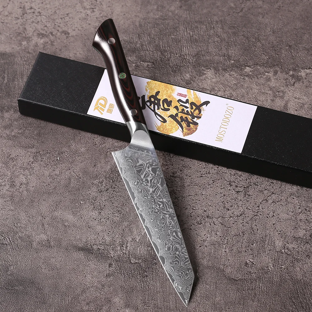 

Кухонный нож Bunka MOSTODOZO 6 дюймов, супер острый, с высококачественной рукояткой G10, для домашнего использования, тонкая работа