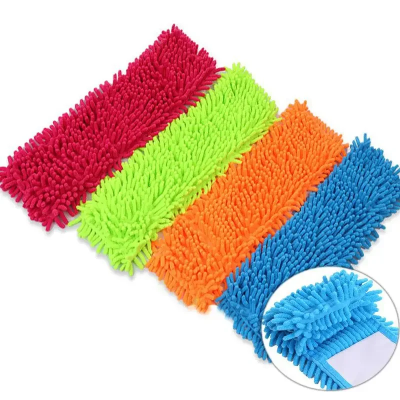 Bathroom Accessories Replacement Microfiber Mop Washable Head Pads Fit Flat Spray Mop Kitchen Household Floor Cleaning Tool