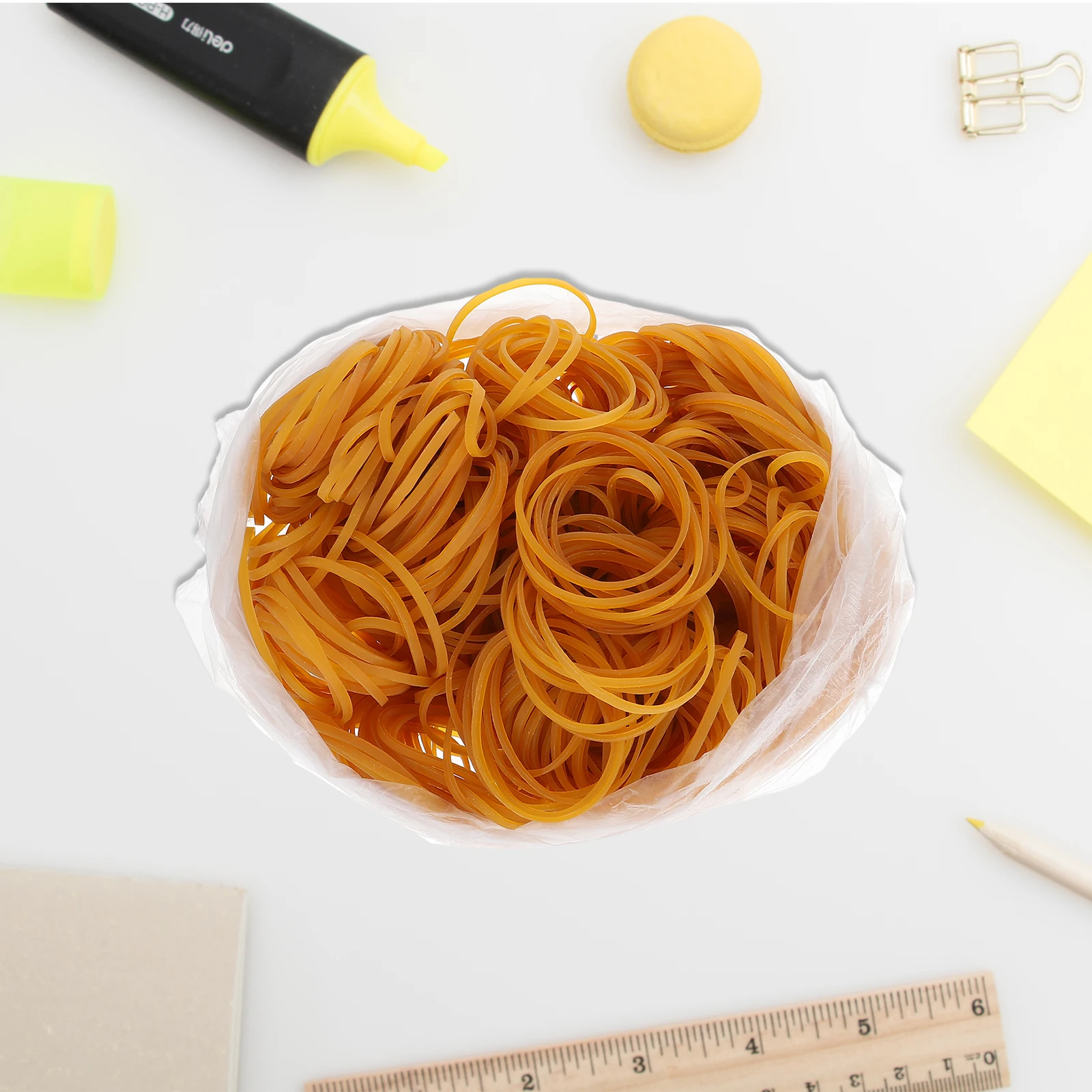 580 قطعة من الأربطة المطاطية المرنة حلقات مطاطية واسعة وسميكة مع مرونة ممتازة لربطات الشعر لتزيين المكاتب المنزلية #1