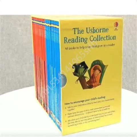 40 Volumes The Usborne Reading Collection Stage 3 English Book Child Kids Word Sentence Fairy Tale Story Book