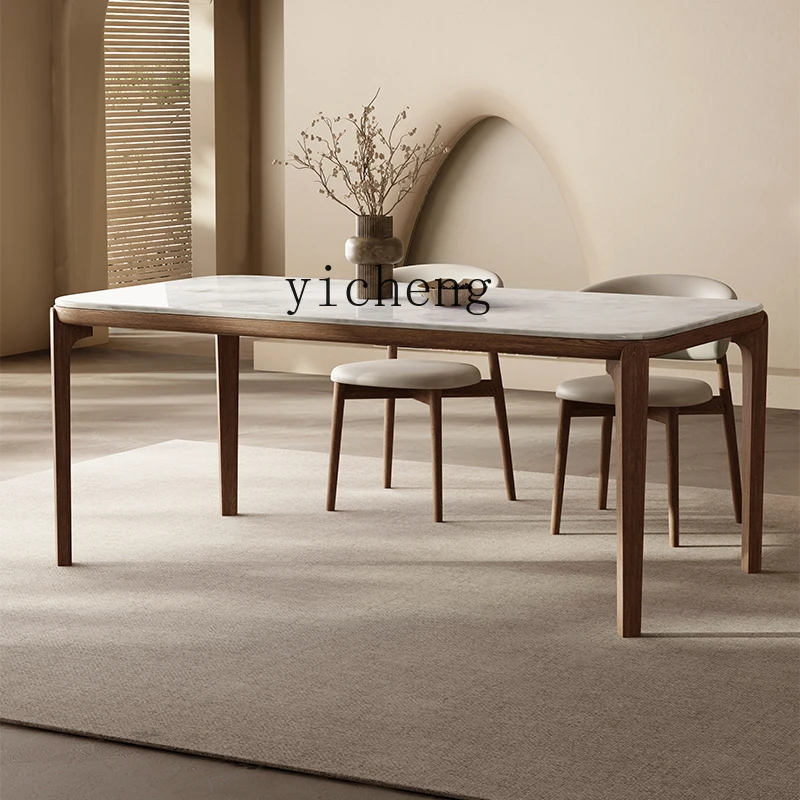 PP Pure Natural Imported Luxury Stone Dining Table Simple Marble Dining Table And Chair Combination