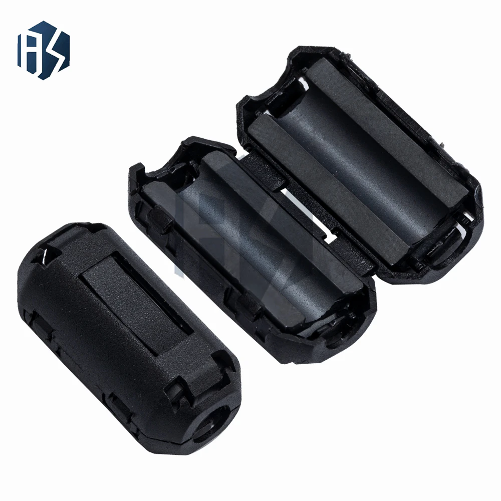 حلقة فريت بمشبك (5 مم): فلتر ضوضاء EMI/RFI للكابلات والمكونات - وظيفة القمع المدمجة