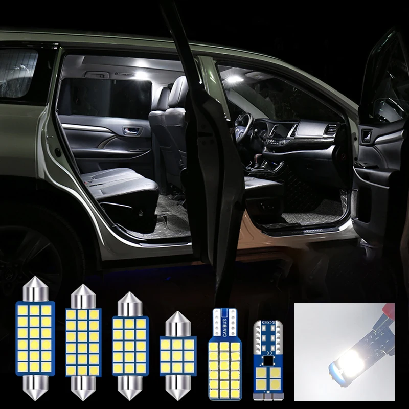 12pcs Car Interior LED Dome Light ​Vanity Mirror Trunk Lamp Decor Accessory For Kia CEED CD SW GT 2018 2019 2020 2021 2022 2023