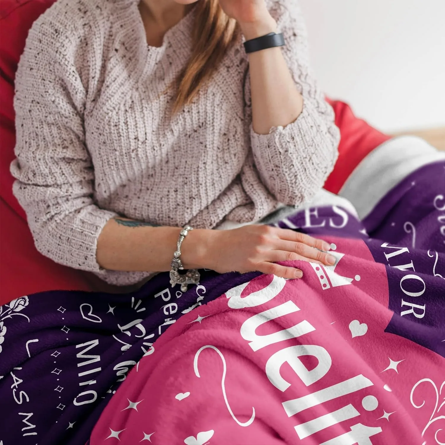 هدايا الجدة باللغة الإسبانية أبويلا هدايا أبويليتا بطانية لمهرجان الجدة هدايا عيد الميلاد Regalos para Abuela/Abuelita رمي #6