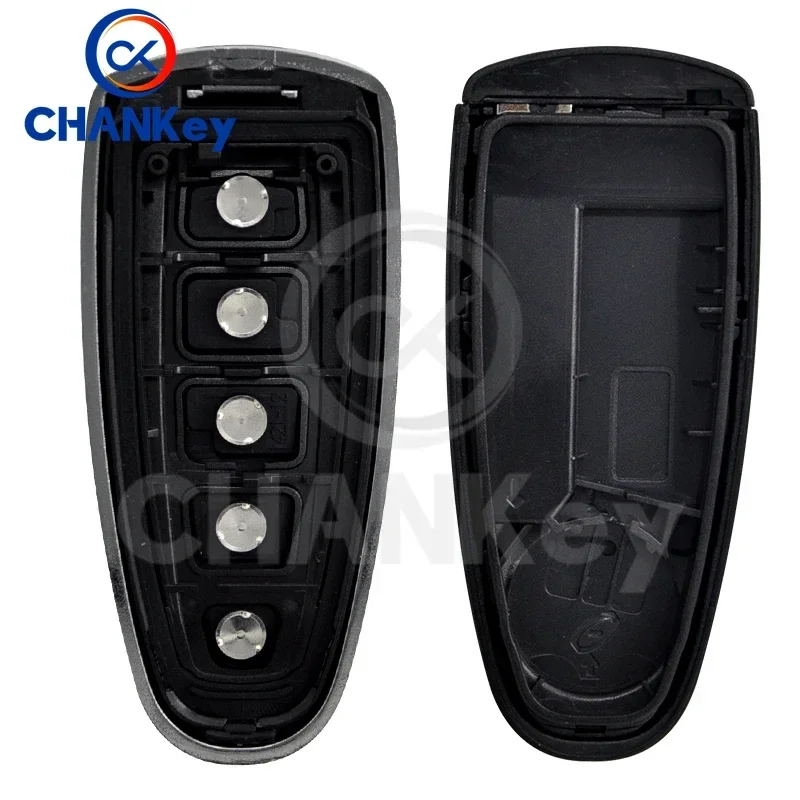 CHANKey Auto Smart Card Key Case Fit For Ford Explorer Edge Escape Flex Taurus  5 Button   Keyless Cover Shell