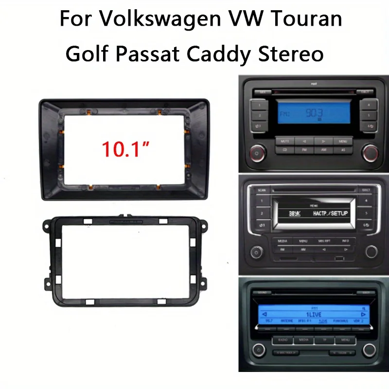 

10in 2 Din Android Head Unit Car Radio Frame for VW Volkswagen Skoda Seat Universal Auto Stereo Dash Fascia Trim Bezel Faceplate