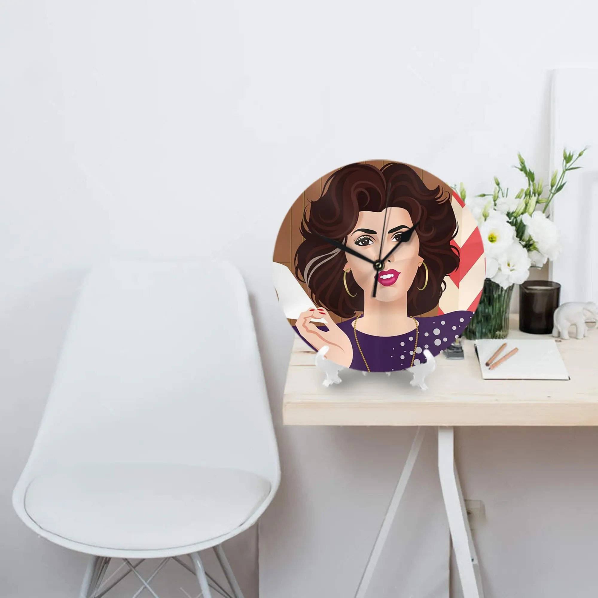 

Защита — это неправильные настенные часы, украшение комнаты, бесшумные круглые часы для спальни, гостиной, кухни, дома