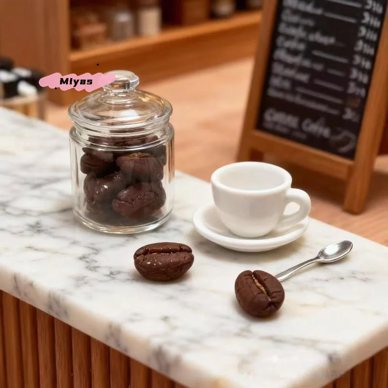 Cute Miniature Dollhouse Mini Flour Bag Kit Model Play Kitchen Food Accessory Set for Dolls Home Decoration Toy