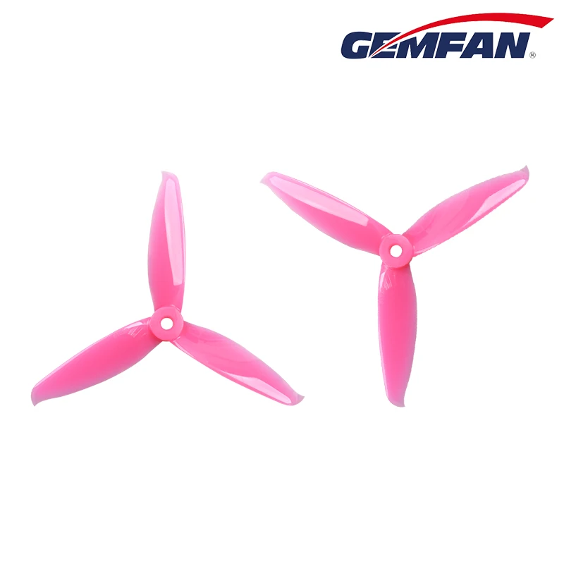 2 pair 7-colors Gemfan 5152 5.1x5.2 FPV PC 3-propeller Prop Blade CW CCW shaft through the machine more special motor 2206