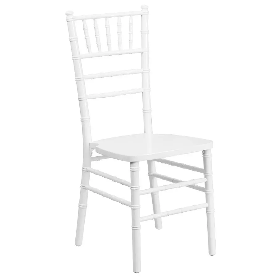 

Hercules Series Chiavari Chair for Formal Events and Banquets, Commercial Residential AllOccasion Event Chair, White