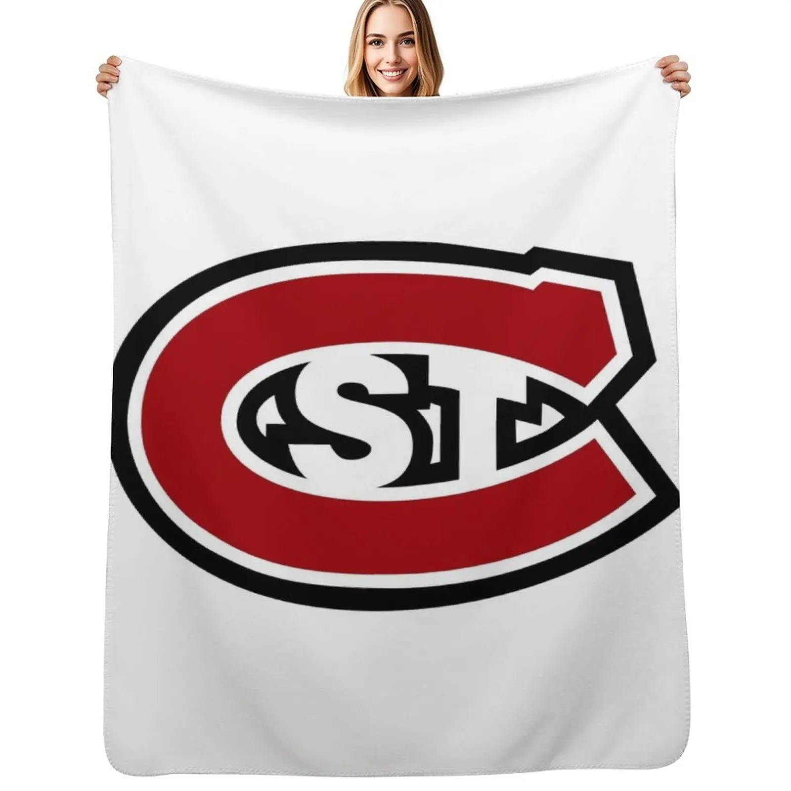 

St. Cloud State Huskies Throw Blanket Bed Giant Sofa Blankets For Bed Winter beds Blankets