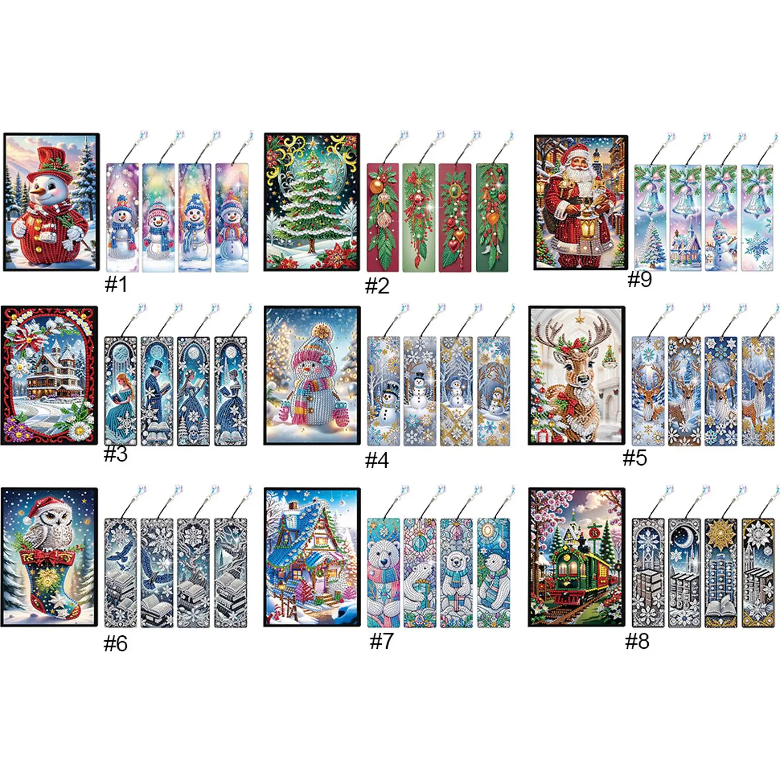 

Размер A5 5D DIY Алмазная картина Блокнот Набор с 4 шт. Закладкой Хрустальный блокнот Альбом для рисования на дни рождения или рождественские подарки