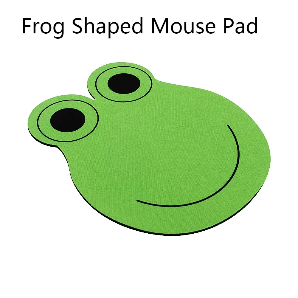 Hot Selling Cute Cartoon Frog Shaped Mouse Pad Soft Rubber Anti Slip Game Mouse Pad, Office Mouse Pad, Hair Pad, Children's Gift