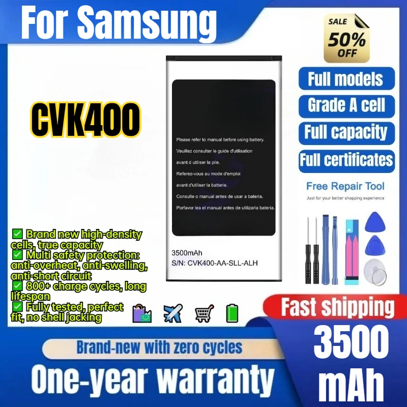 CVK400 for Samsung CVK400 Portable WiFi Battery 0 Cycle High Quality High Capacity Battery Replacement Bateria Grade A Cell