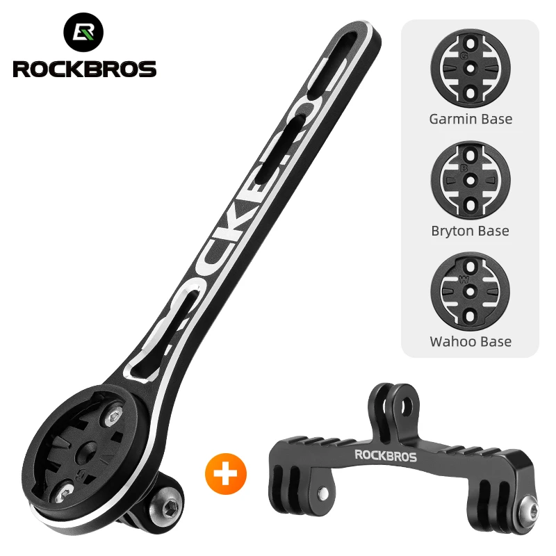 ROCKBROS Bike Light Bracket Aluminum Alloy Holder Gopro Bicycle Computer Mount Handlebar Extention Support Bicycle Accessories