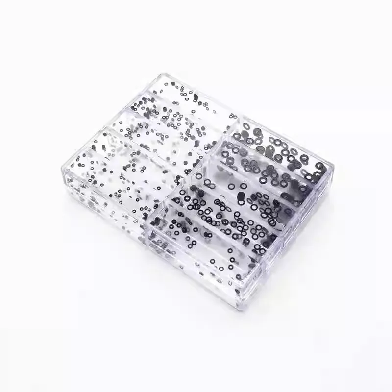 Watch Accessories, Handle Waterproof Ring, Handle Seal Ring, Waterproof Rubber Ring, 10-Grids Boxed Handle Waterproof Ring