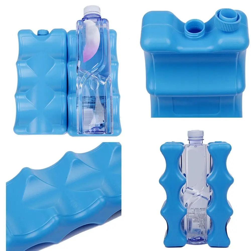 650ml Blue Gel Freezer Ice Blocks Reusable Cool Cooler Pack Bag Water injection Picnic Travel Lunch Box Fresh Food Storage