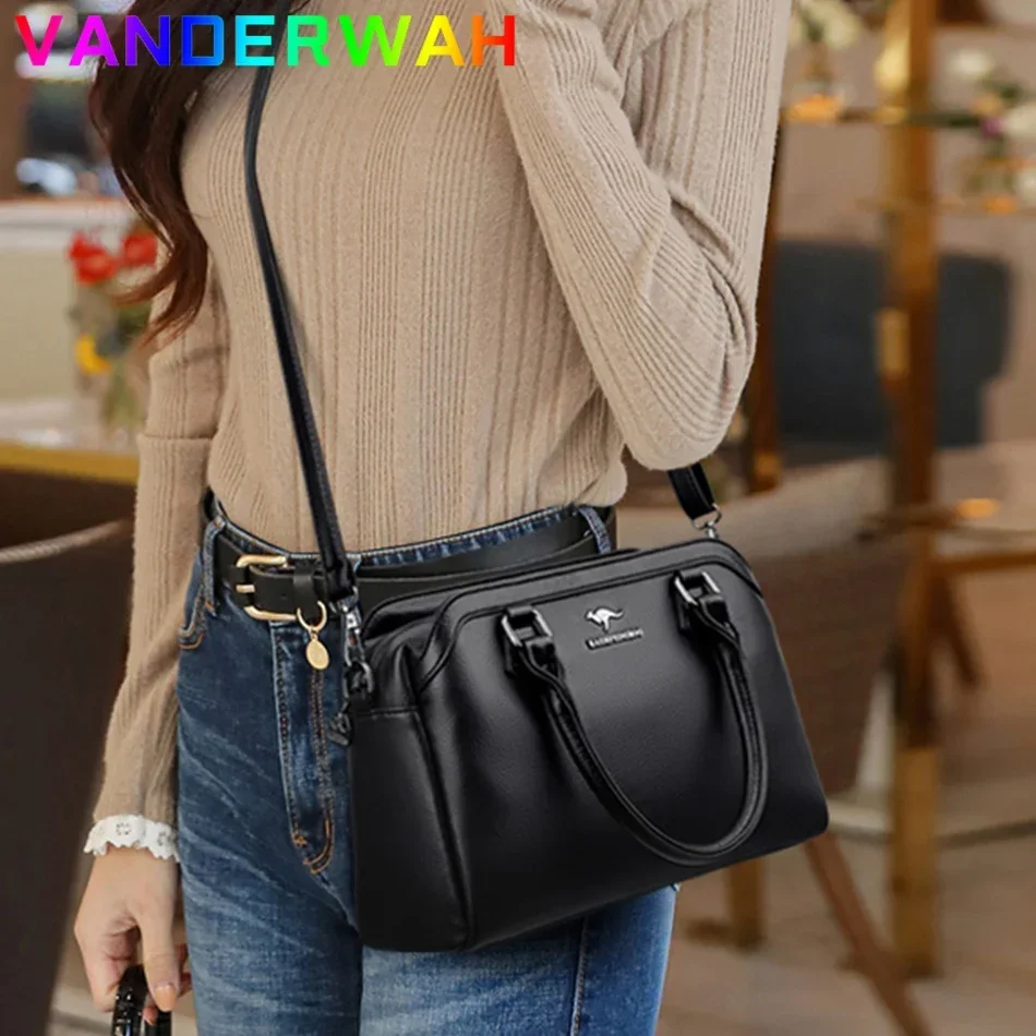 Tote Leather Luxury Handbags Women Bags Designer Handbags High Quality Crossbody Bags For Women 2024 Sac a Main Ladies Hand Bag