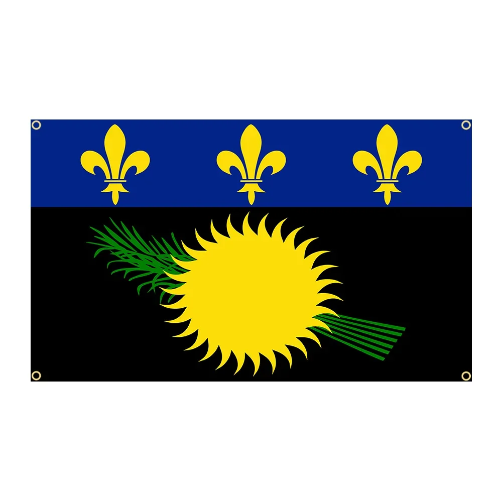 90x150cm Guadeloupe Flag Polyester Printed Banner Home or Outdoor For Decoration Tapestry