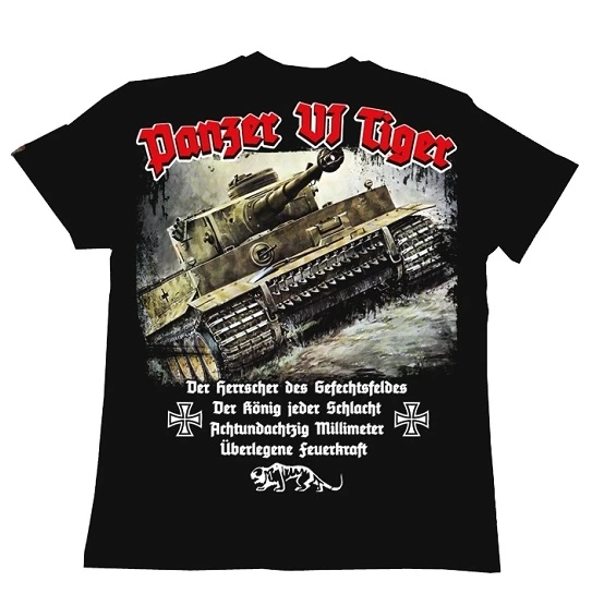 Wehrmacht Panzer VI Tiger Tank T-Shirt. Summer Cotton Short Sleeve O-Neck Mens T Shirt New S-3XL