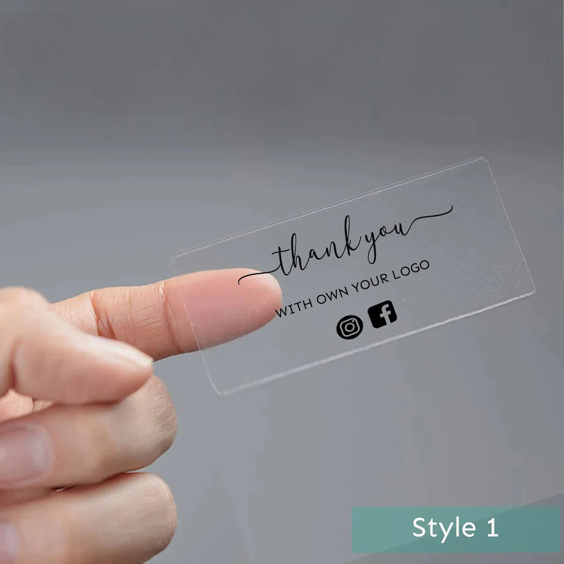 Customized rectangular transparent logo sticker, waterproof label design, your own sticker, personalized wedding sticker