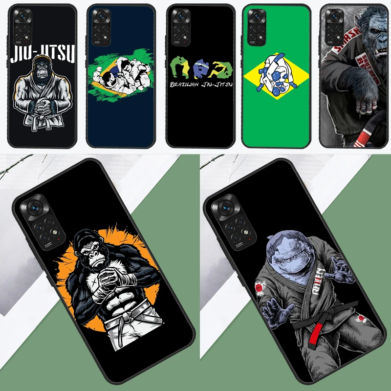 BJJ Brazilian Jiu Jitsu Case For Xiaomi Redmi Note 12 Pro Plus 8 9 10 11 Pro 8T 9S 10S 11S 12S 9C 10A 10C 12C Cover