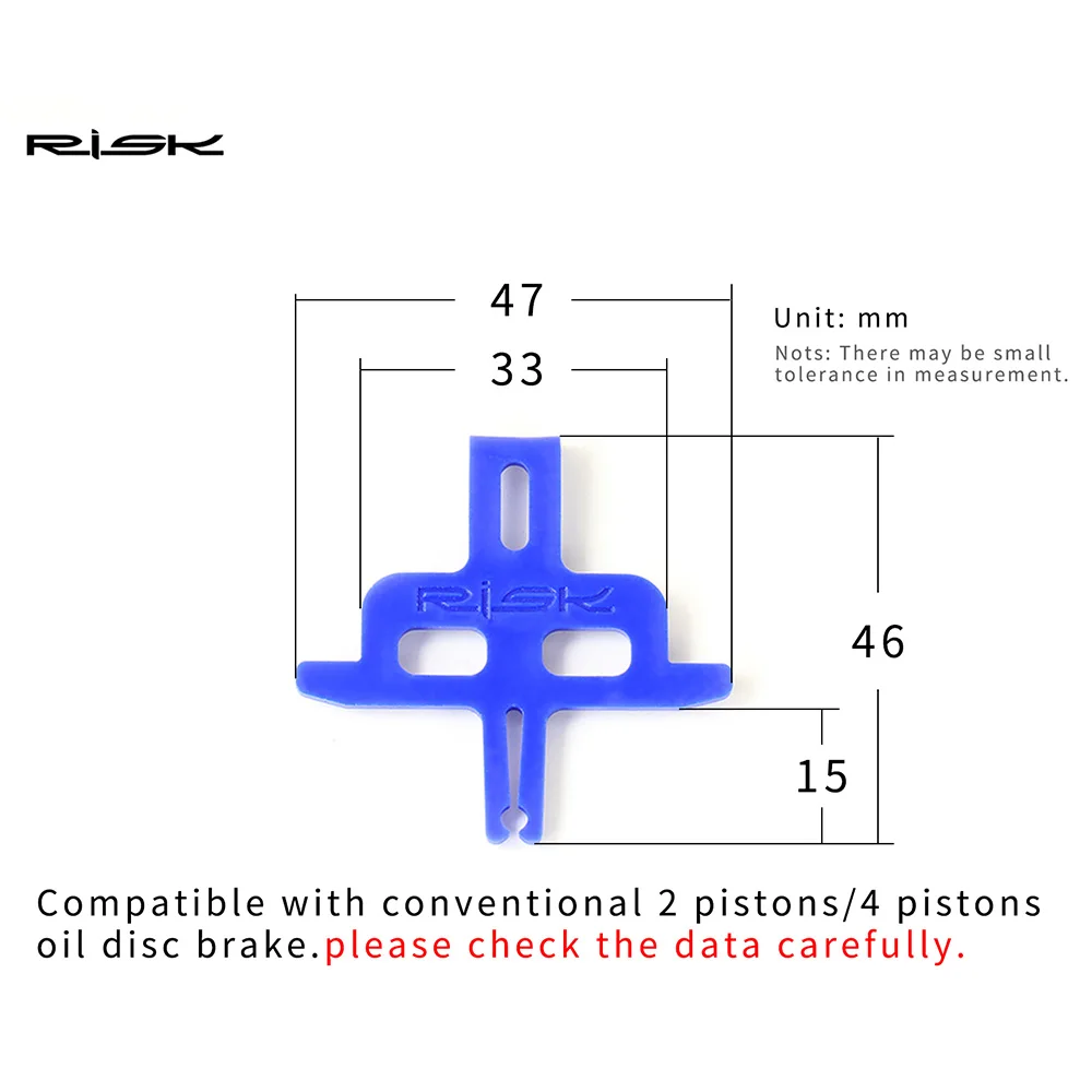 RISK MTB Bike Hydraulic Disc Brake Pads Spacer Instert Bicycle Brake Caliper Pad Washer Mountain Disc Brake Piston Retainer Tool