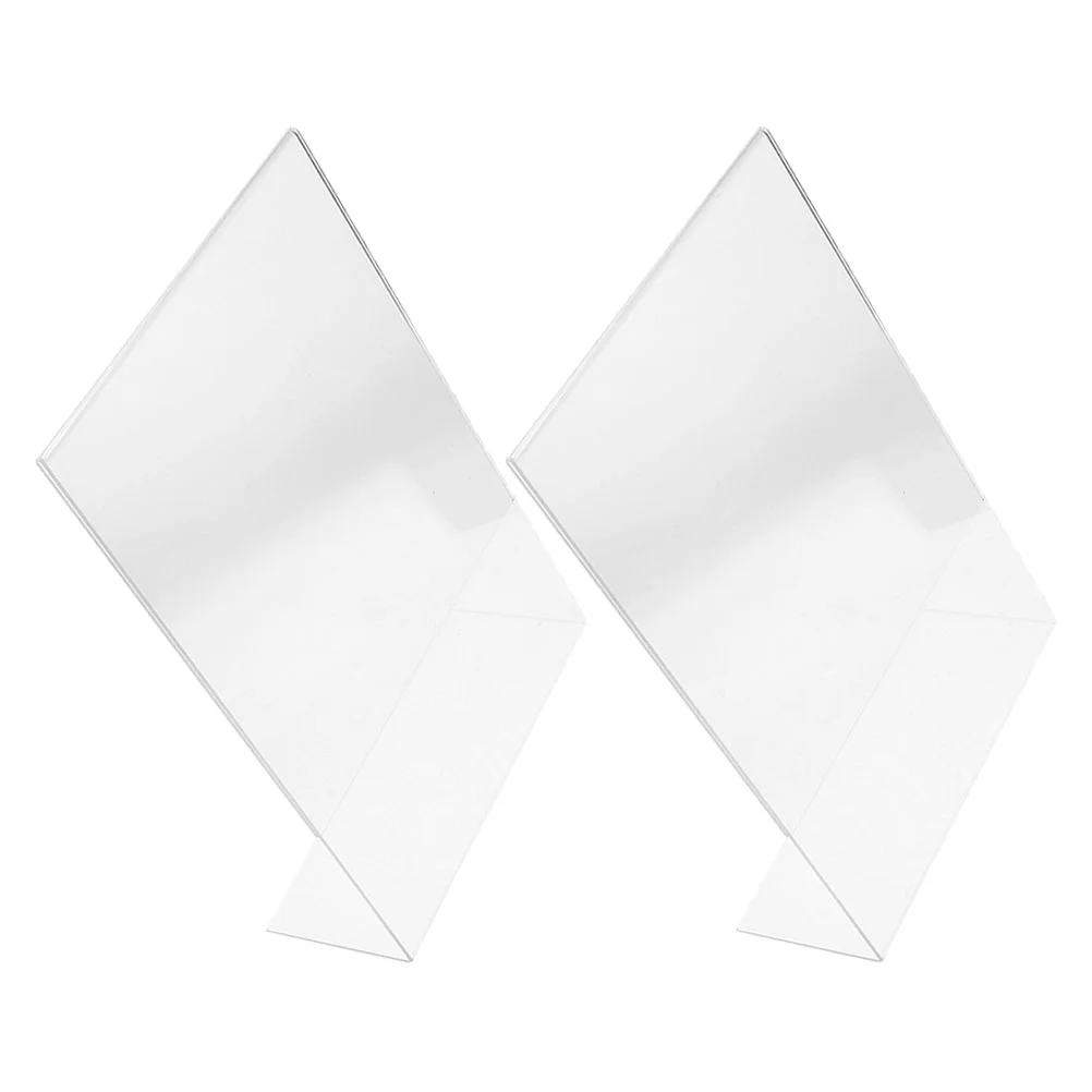 2 Pcs Drawing Board Stand Acrylic Slant Writing Support for Transparent Bracket Non-slip Household Table